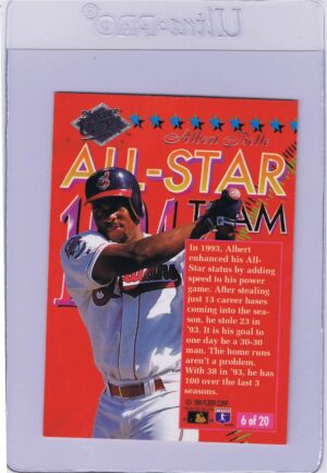 Albert Belle 6/20 Fleer