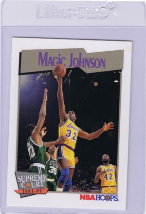 Magic Johnson #473 NBA Hoops 1991 Supreme Court