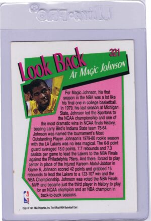 Magic Johnson #381 Fleer NBA Hoops 1991