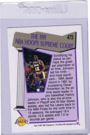 Magic Johnson #473 NBA Hoops 1991 Supreme Court