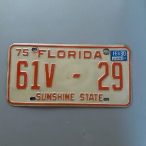 Florida 1975 Sunshine White with Orange front