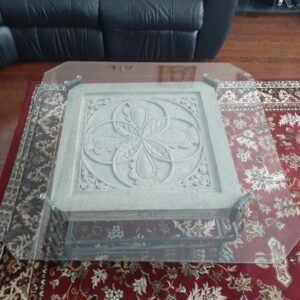 4x4 Glass top coffee table